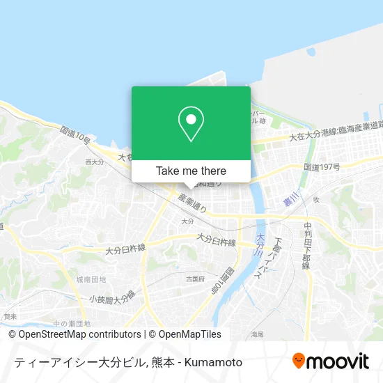 ティーアイシー大分ビル map