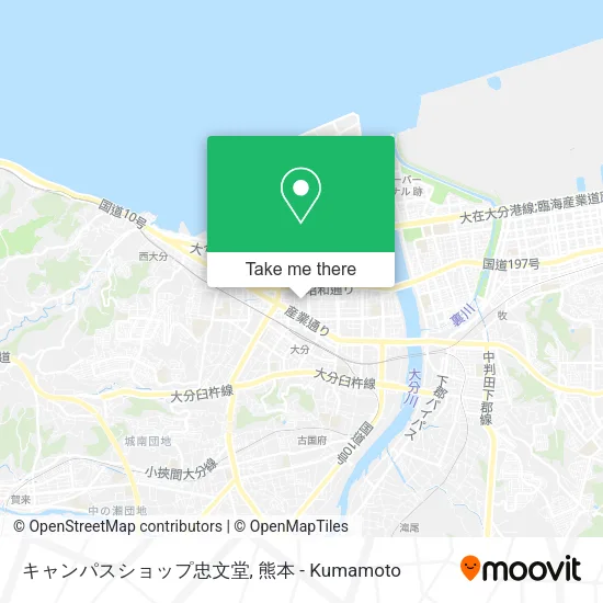 キャンパスショップ忠文堂 map