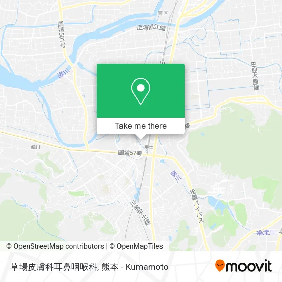 草場皮膚科耳鼻咽喉科 map