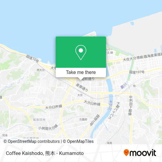 Coffee Kaishodo map
