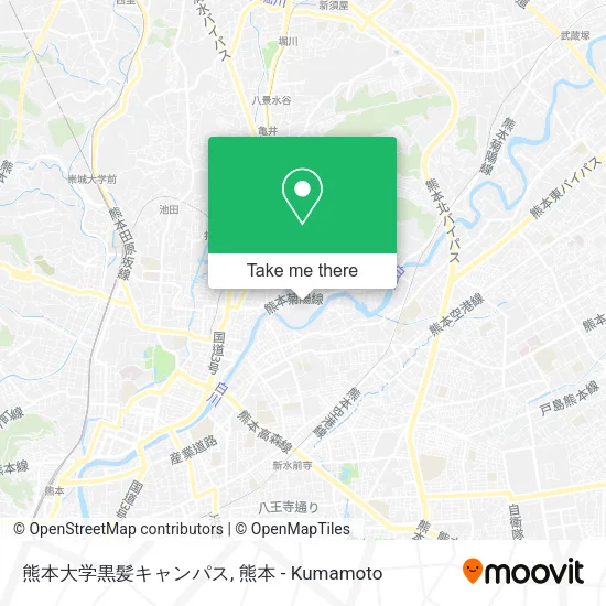 熊本大学黒髪キャンパス map