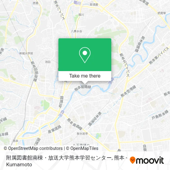 附属図書館南棟・放送大学熊本学習センター map