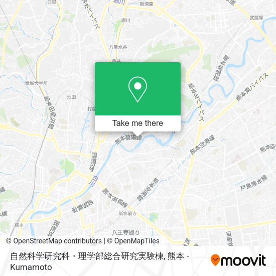 自然科学研究科・理学部総合研究実験棟 map