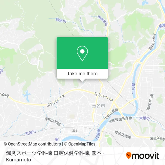 鍼灸スポーツ学科棟 口腔保健学科棟 map