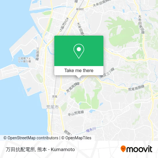 万田抗配電所 map