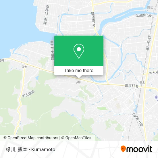 緑川 map