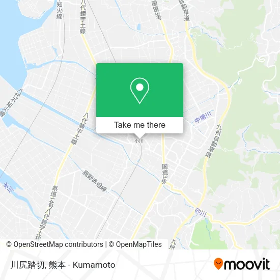 川尻踏切 map