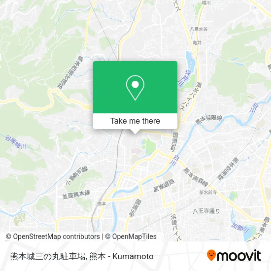 熊本城三の丸駐車場 map
