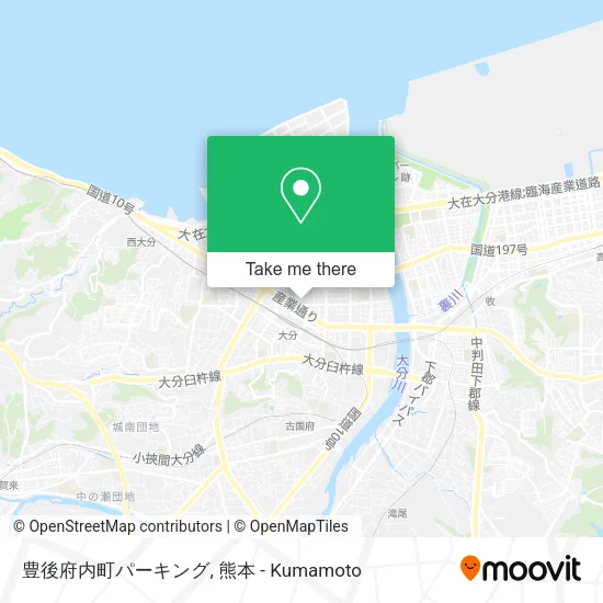 豊後府内町パーキング map