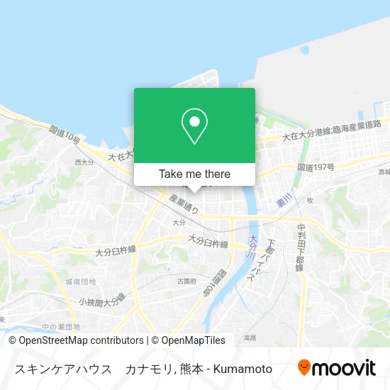 スキンケアハウス　カナモリ map