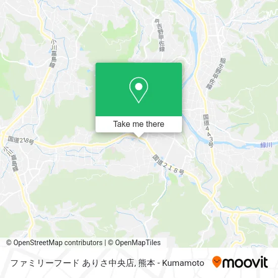 ファミリーフード ありさ中央店 map