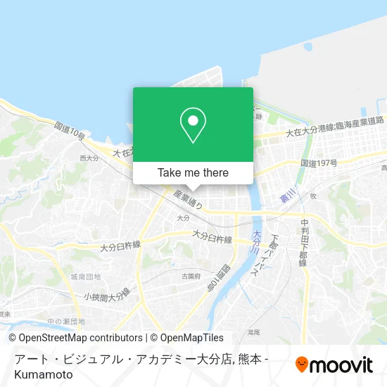 アート・ビジュアル・アカデミー大分店 map