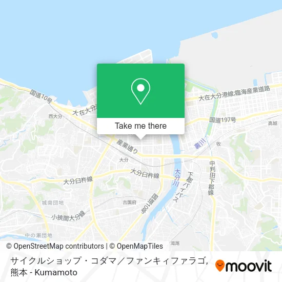 サイクルショップ・コダマ／ファンキィファラゴ map