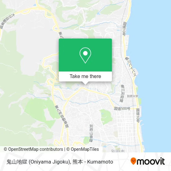 鬼山地獄 (Oniyama Jigoku) map