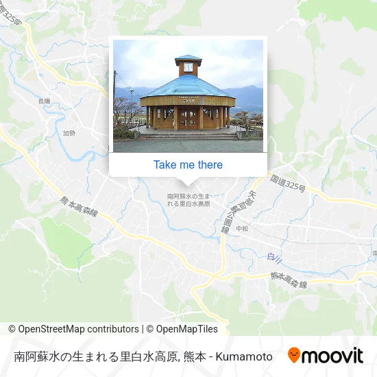 南阿蘇水の生まれる里白水高原 map