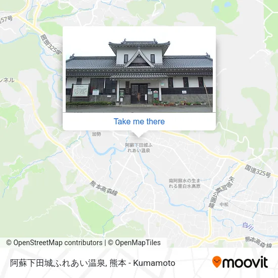 阿蘇下田城ふれあい温泉 map