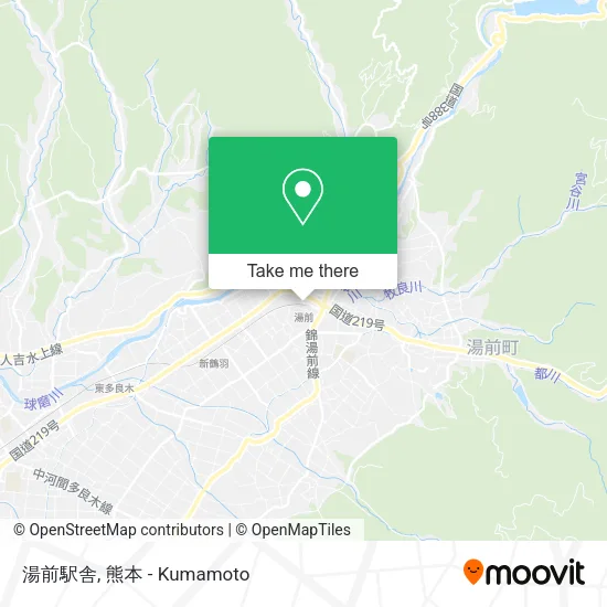 湯前駅舎 map