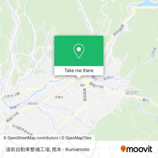 湯前自動車整備工場 map