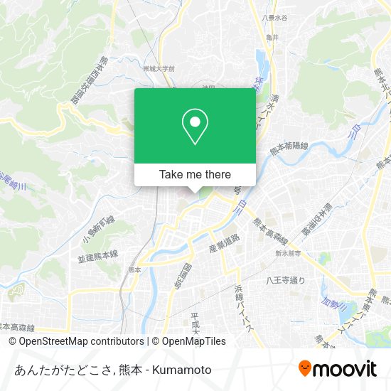 あんたがたどこさ map
