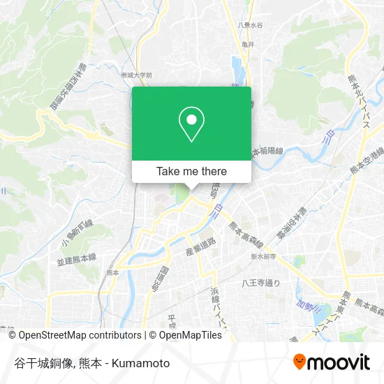 谷干城銅像 map