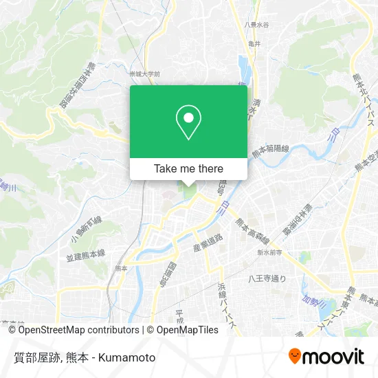 質部屋跡 map