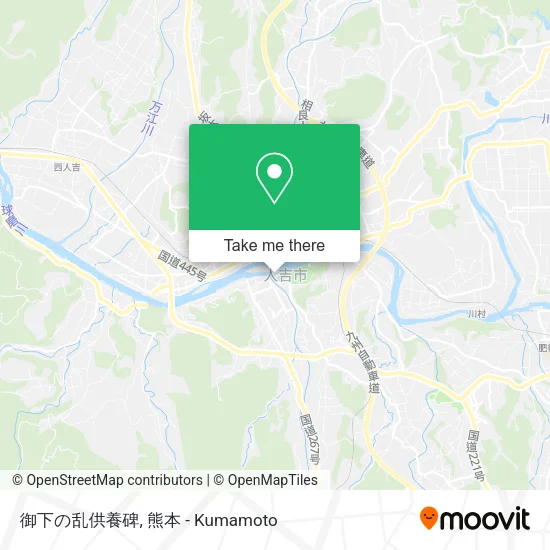 御下の乱供養碑 map