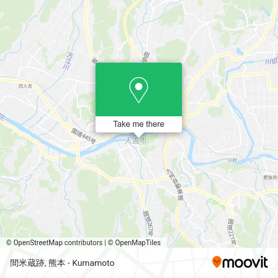 間米蔵跡 map