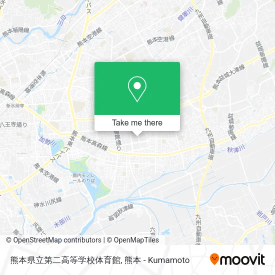 熊本県立第二高等学校体育館 map