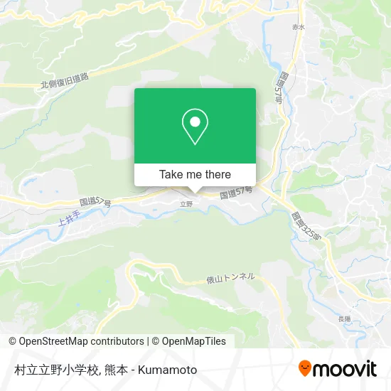 村立立野小学校 map