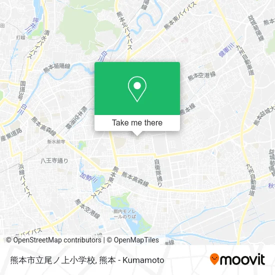 熊本市立尾ノ上小学校 map