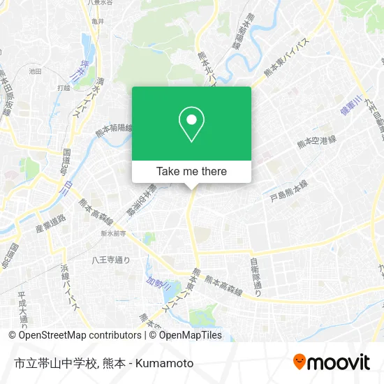 市立帯山中学校 map