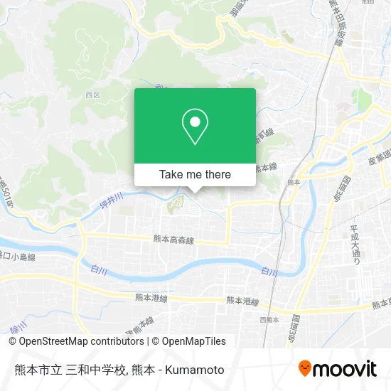 熊本市立 三和中学校 map