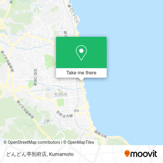 Dondon-tei Beppu Branch map