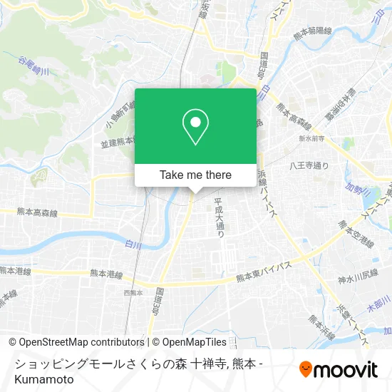 ショッピングモールさくらの森 十禅寺 map