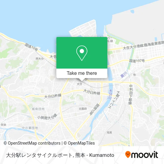 大分駅レンタサイクルポート map