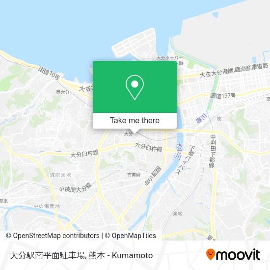 大分駅南平面駐車場 map