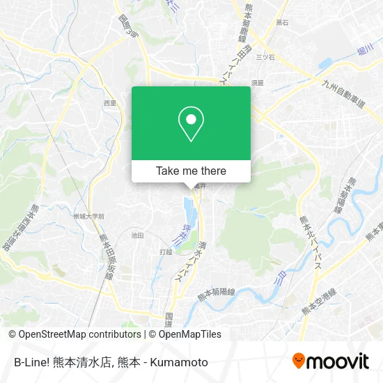 B-Line! 熊本清水店 map