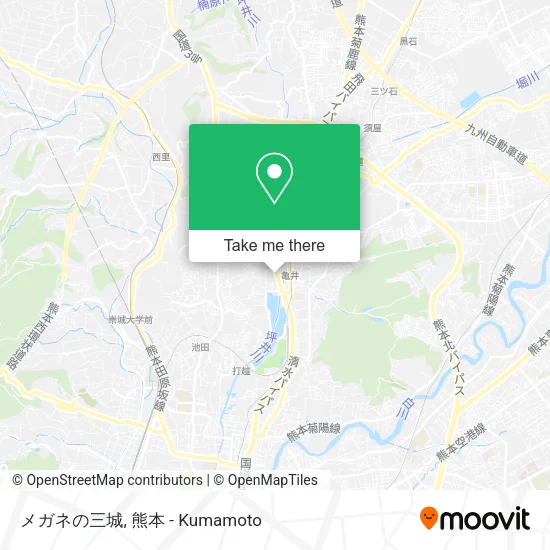 メガネの三城 map