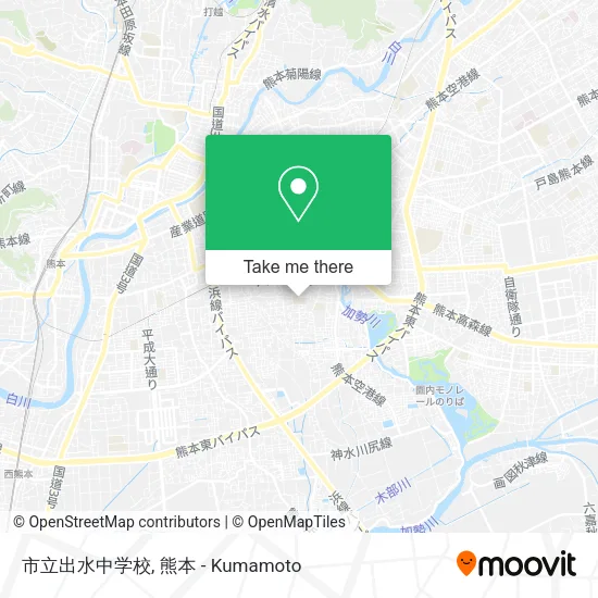 市立出水中学校 map