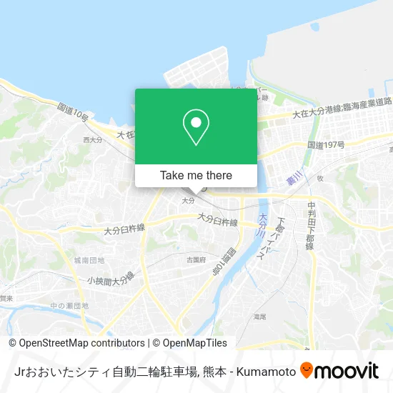 Jrおおいたシティ自動二輪駐車場 map