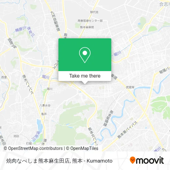 焼肉なべしま熊本麻生田店 map