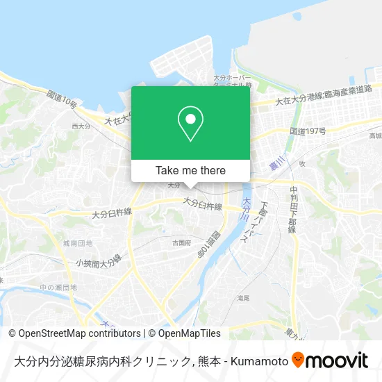 大分内分泌糖尿病内科クリニック map