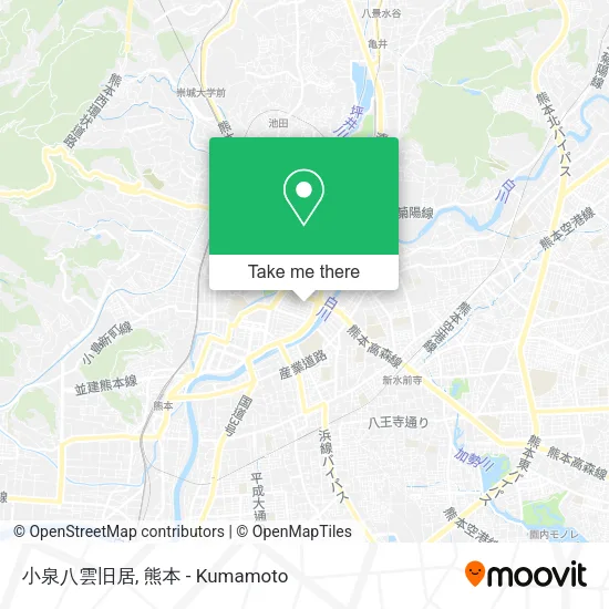 小泉八雲旧居 map