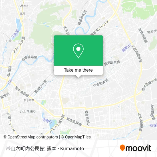 帯山六町内公民館 map