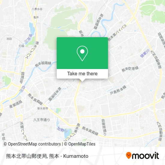 熊本北帯山郵便局 map
