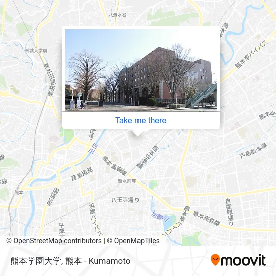 熊本学園大学 map