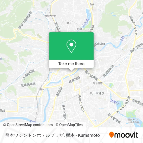 熊本ワシントンホテルプラザ map