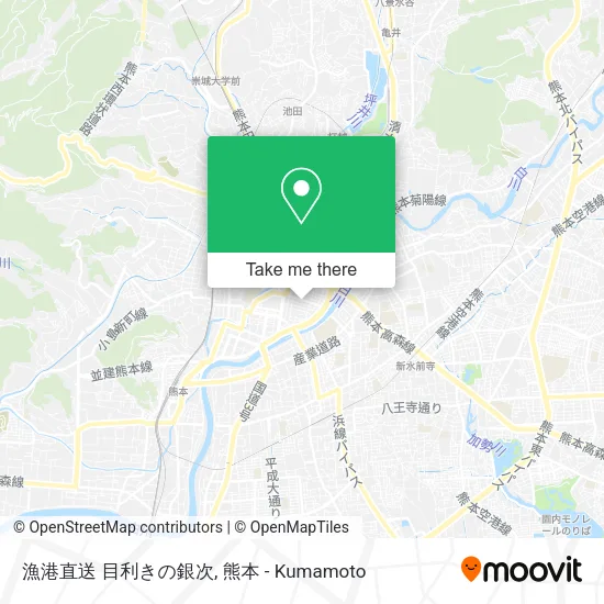 漁港直送 目利きの銀次 map