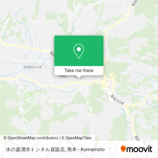 水の森湧水トンネル直販店 map