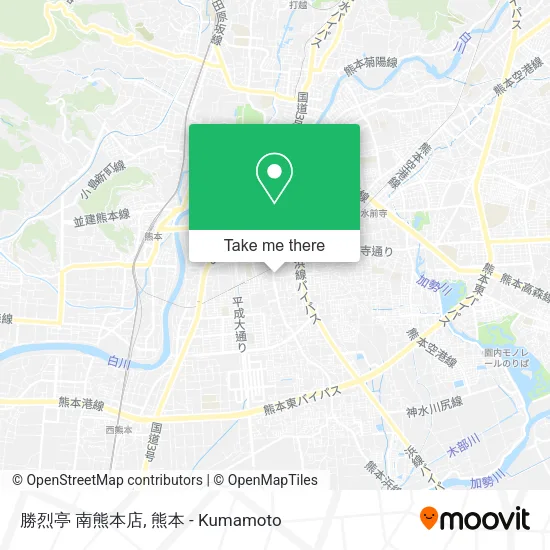 勝烈亭 南熊本店 map